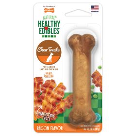 Nylabone Healthy Edibles AllNatural Long Lasting Chew Treats Bacon, 1ea/SMall/Regular  Up To 25 Ibs. 1 ct