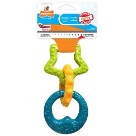Nylabone Puppy Power Chew Puppy Teething Rings Bacon, 1ea/SMall/Regular  Up To 25 Ibs. 1 ct