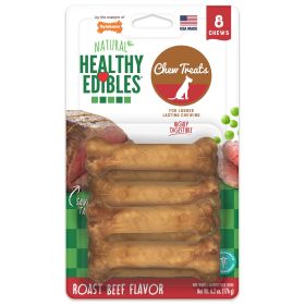 Nylabone Healthy Edibles AllNatural Long Lasting Chew Treats Roast Beef, 1ea/XS/Petite  Up To 15 Lbs. 8 ct