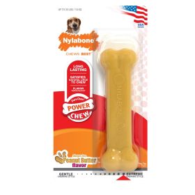Nylabone Power Chew Dog Toy Peanut Butter, 1ea/Medium/Wolf  Up To 35 Lbs. 1 ct