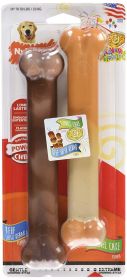Nylabone Power Chew Flavor Frenzy Durable Dog Chew Toys Twin Pack Funnel Cake  Shish Kabob, 1ea/Large/Giant  Up To 50 Lbs. 2 ct