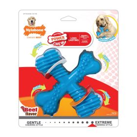 Nylabone Power Chew Comfort Hold X Bone Dog Toy Beef, 1ea/Large/Giant  Up To 50 Lbs. 1 ct
