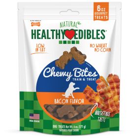 Nylabone Healthy Edibles Chewy Bites Soft Dog Treats Bacon, 6 oz 1 ct