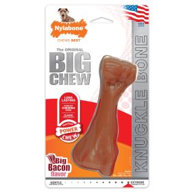 Nylabone Power Chew Knuckle Bone BIG Dog Chew Toy Bacon 1ea/XXL/Monster - 50++ lb