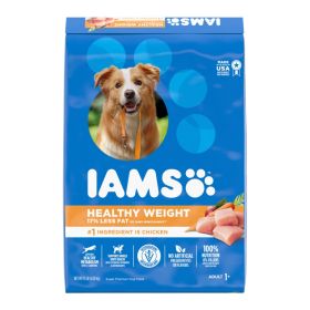 IAMS Healthy Weight Adult Dry Dog Food Chicken 15lb