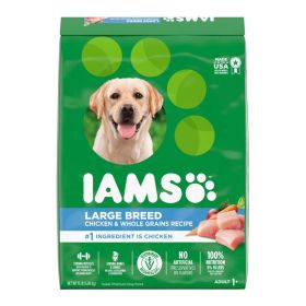 IAMS High Protein Large Breed Adult Dry Dog Food Real Chicken 15lb