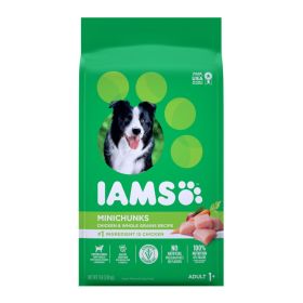 IAMS Minichunks Small Kibble High Protein Adult Dry Dog Food Real Chicken 7lb