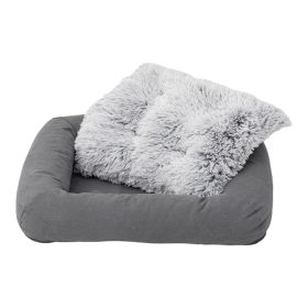 Tall Tails Dog & Cat Grey All In One Bed, 28" x  22"