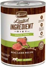 Merrick Dog Limited Ingredient Grain Free Lamb 12.7oz. (Case of 12)