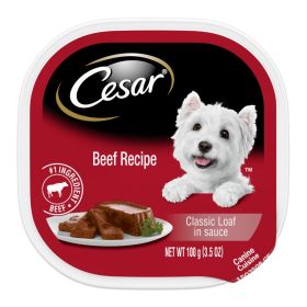 Cesar Classic Loaf in Sauce Adult Wet Dog Food Beef 3.5oz 24pk