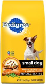 Pedigree Complete Nutrition Small Breed Adult Dry Dog Food Roasted Chicken, Rice & Vegetable 3.5lb