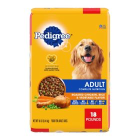 Pedigree Complete Nutrition Adult Dry Dog Food Roasted Chicken, Rice & Vegetable 18lb