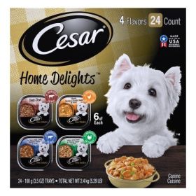 Cesar Filets in Gravy Adult Wet Dog Food Prime Rib 3.5oz 24pk