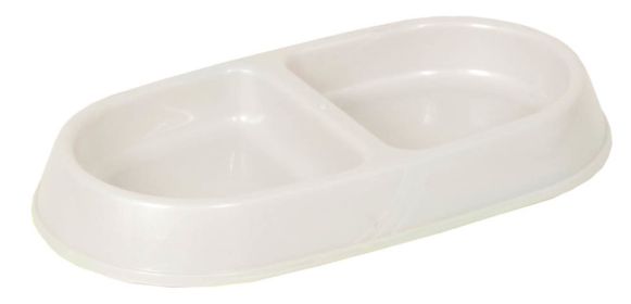 Petmate Lightweight Double Diner Dish Assorted 1ea/SM