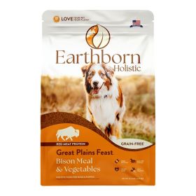 Earthborn Holistic Great Plains Feast Grain-Free Dry Dog Food Bison Meal & Vegetables 12.5lb