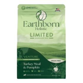 Earthborn Holistic Venture Limited Ingredient Diet Grain-Free Dry Dog Food Turkey Meal & Pumpkin 4lb