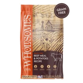Wholesomes Grain Free Dry Dog Food Beef Meal & Potatoes 35lb