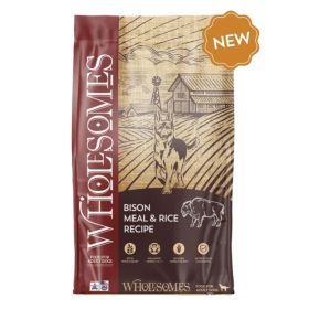 Wholesomes Dry Dog Food Bison Meal & Rice 35lb
