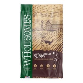 Wholesomes Large Breed Puppy Dry Dog Food Chicken 35lb