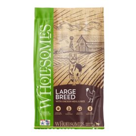 Wholesomes Large Breed Dry Dog Food Chicken Meal & Rice 40lb