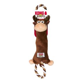 KONG Tugger Knots Moose Dog Toy Brown 1ea/MD/LG