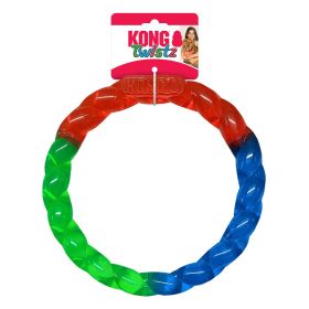 KONG Twistz Ring Dog Toy Multi-Color 1ea/LG