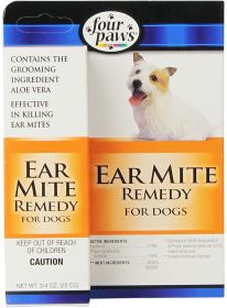 Four Paws Healthy Promise Aloe Ear Mite Treatment For Dogs 1ea/0.75 oz
