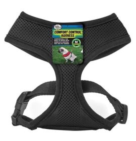 Four Paws Comfort Control Harness For Dogs Black, 1ea/Medium 1 ct