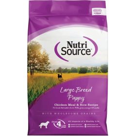 NutriSource Large Breed Puppy Dry Dog Food Chicken & Rice 4lb