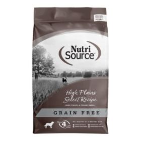 NutriSource Select Recipe Grain Free Dry Dog Food High Plains Select 4lb