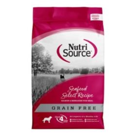 NutriSource Select Recipe Grain Free Dry Dog Food Seafood Select 4lb