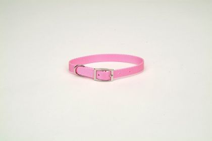 Coastal Single-Ply Nylon Collar Bright Pink 3/4X16In