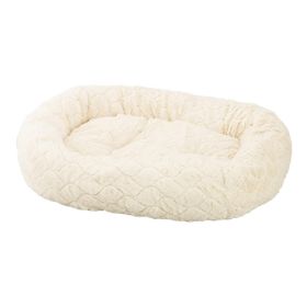 Ethical Pet Sleep Zone Diamond Cut Lounger 27" Cream