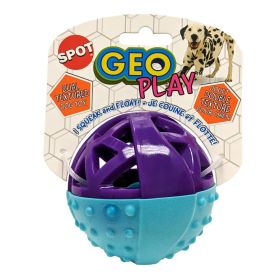 Spot Geo Play Dual Texture Ball Dog Toy Assorted 1ea/3.5 in
