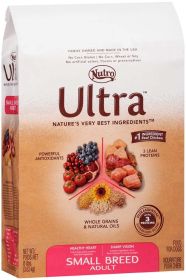Nutro Products Ultra High Protein Small Breed Adult Dry Dog Food Trio of Proteins from Chicken, Lamb, and Salmon 8lb