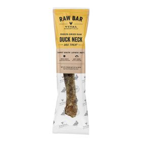 Vital Essentials Dog Raw Bar Freeze-Dried Raw Duck Neck Treat 0.7oz. - (Case of 40)