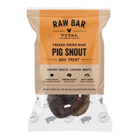 Vital Essentials Dog Raw Bar Freeze-Dried Raw Pig Snout Treat 1oz. - (Case of 34)