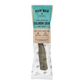Vital Essentials Dog Raw Bar Freeze-Dried Raw Salmon Skin Treat 0.32oz. - (Case of 38)