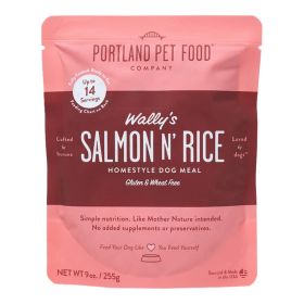 Portland Dog Wallys Salmon N Rice Homestyle Meal 9oz. - 8 Pack