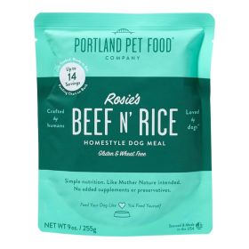 Portland Dog Rosie's Beef N Rice Homestyle Meal 9oz. - 8 Pack