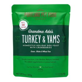Portland Dog Grain Free Grandma Ada's Turkey & Yam Homestyle Meal 9oz. - 8 Pack