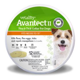 Vetality Avantect II Flea  Tick Collar for Dogs 1ea/15 in, 2 ct
