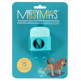 Messy Mutts Dog Waste Bag Holder With Strap Blue