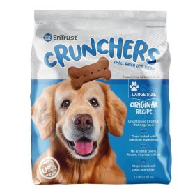 Blue Seal Entrust Crunchers Small Batch Dog Treats Original Large - 3.5Lbs.