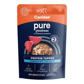 CANIDAE PURE Goodness Protein Topper for Dogs Tuna Chunks in Gravy 3oz