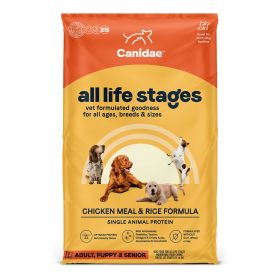 CANIDAE All Life Stages Dry Dog Food Chicken Meal & Rice 40lb