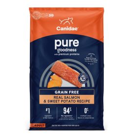 CANIDAE PURE Goodness Grain-Free LID Dry Dog Food Salmon & Sweet Potato 4lb
