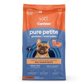 CANIDAE PURE Goodness Grain-Free LID Petite Small Breed Adult Coated Dry Dog Food Salmon 4lb