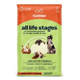CANIDAE All Life Stages Less Active Dry Dog Food Chicken, Turkey & Lamb 15lb