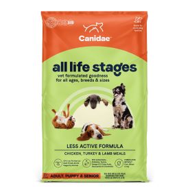 CANIDAE All Life Stages Less Active Dry Dog Food Chicken, Turkey & Lamb 30lb